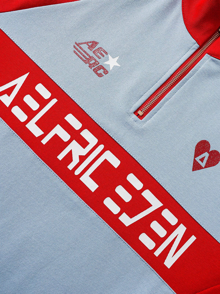 [Pre-Order] Aelfric Eden Color Blocking Print Sweatshirt