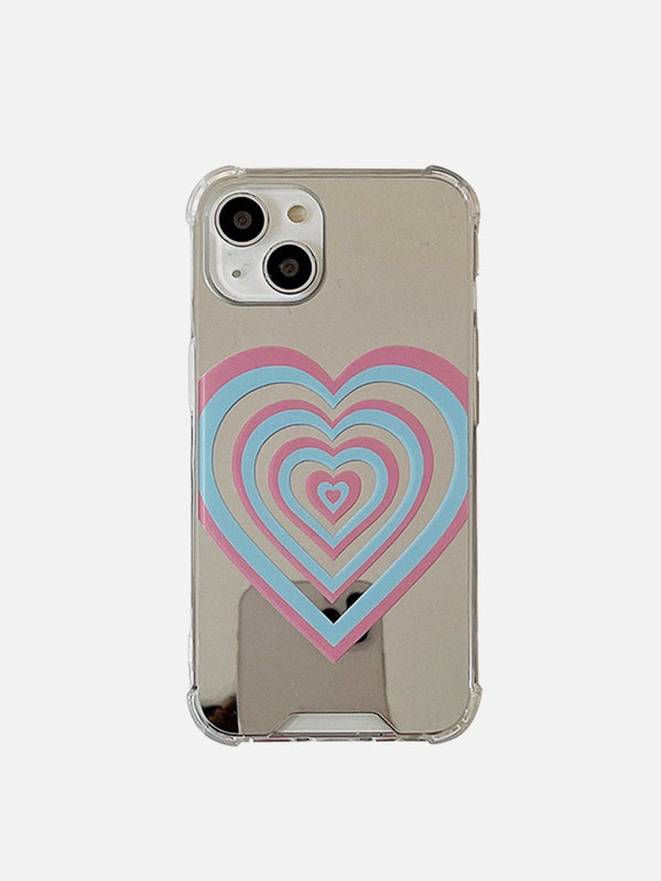 Mirror Heart Elements Graphic Phone Case