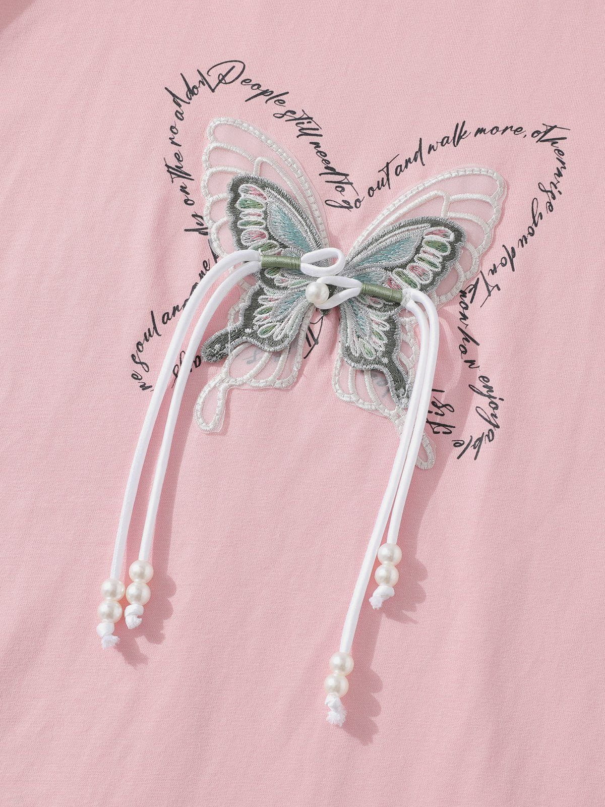 Aelfric Eden Strap Embroidery Butterfly Tee