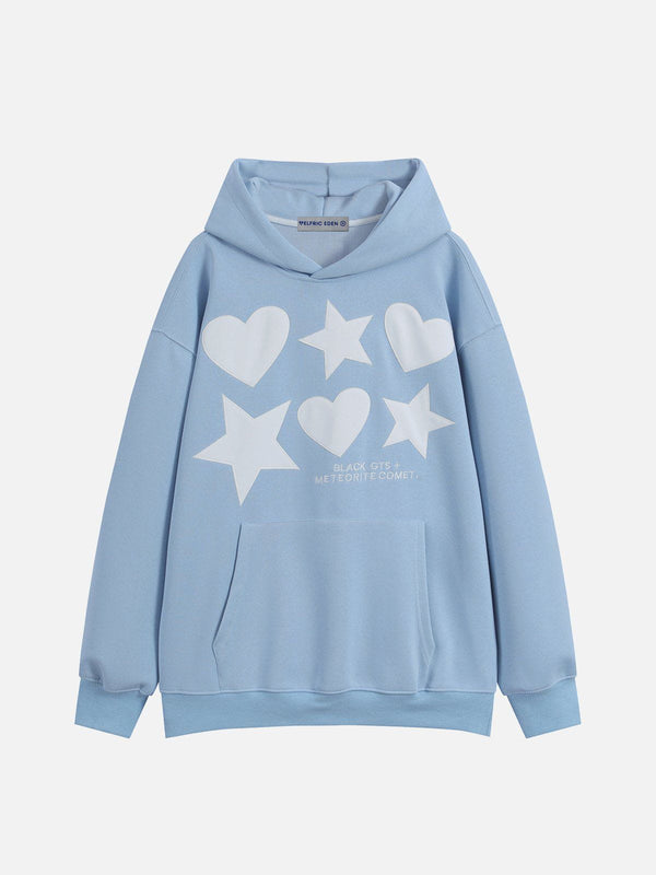 Aelfric Eden Embroidery Star Heart Hoodie