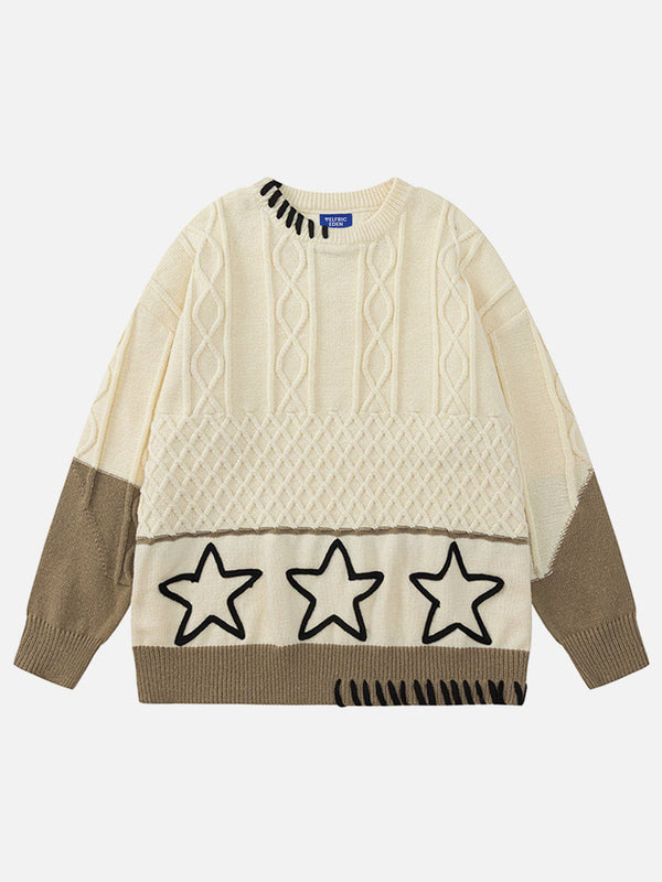 Aelfric Eden Star Rope Embroidery Sweater