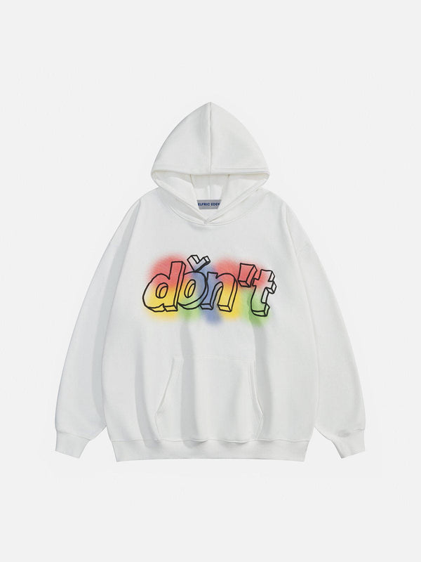 Aelfric Eden Colorful 3D Letter Hoodie
