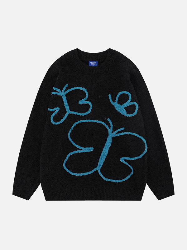Aelfric Eden Thread Embroidery Butterfly Sweater