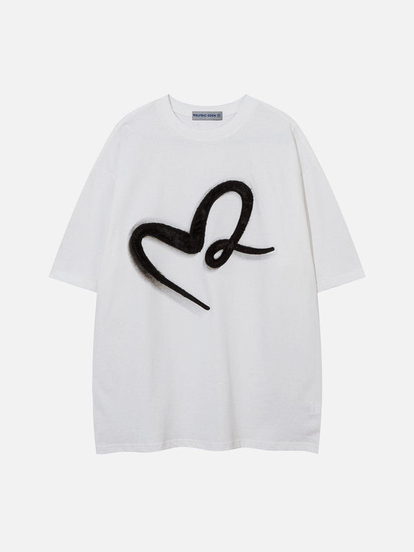 Aelfric Eden Embroidery Line Heart Tee
