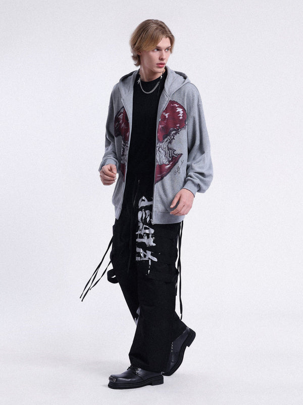 Aelfric Eden Flame Apple Print Hoodie<font color="#00249C"><br>S/S 24 The Dreamers</font>