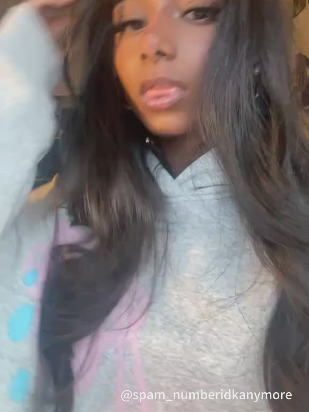 Aelfric Eden Cartoon Graffiti Print Hoodie