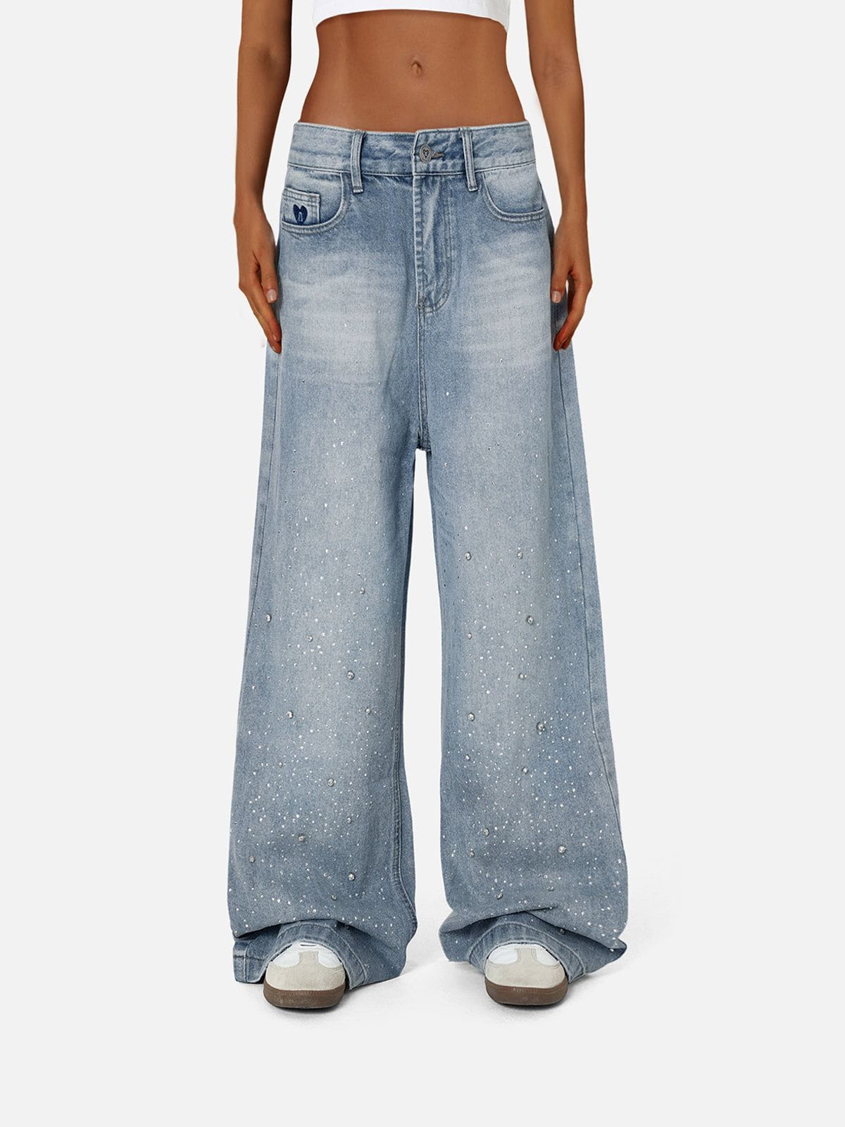 Aelfric Eden Rhinestone Application Loose Jeans