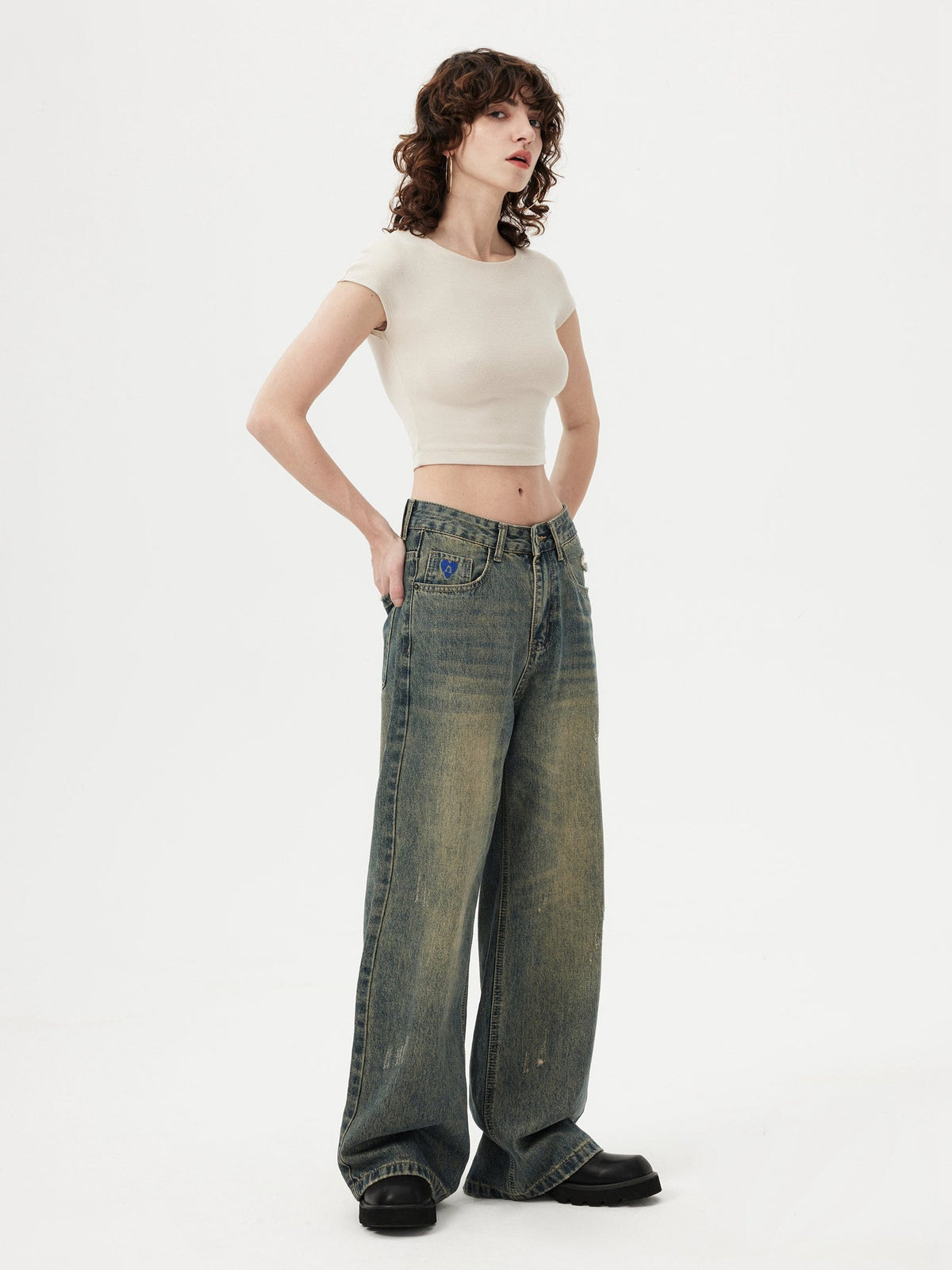 Aelfric Eden Solid Vintage Loose Jeans