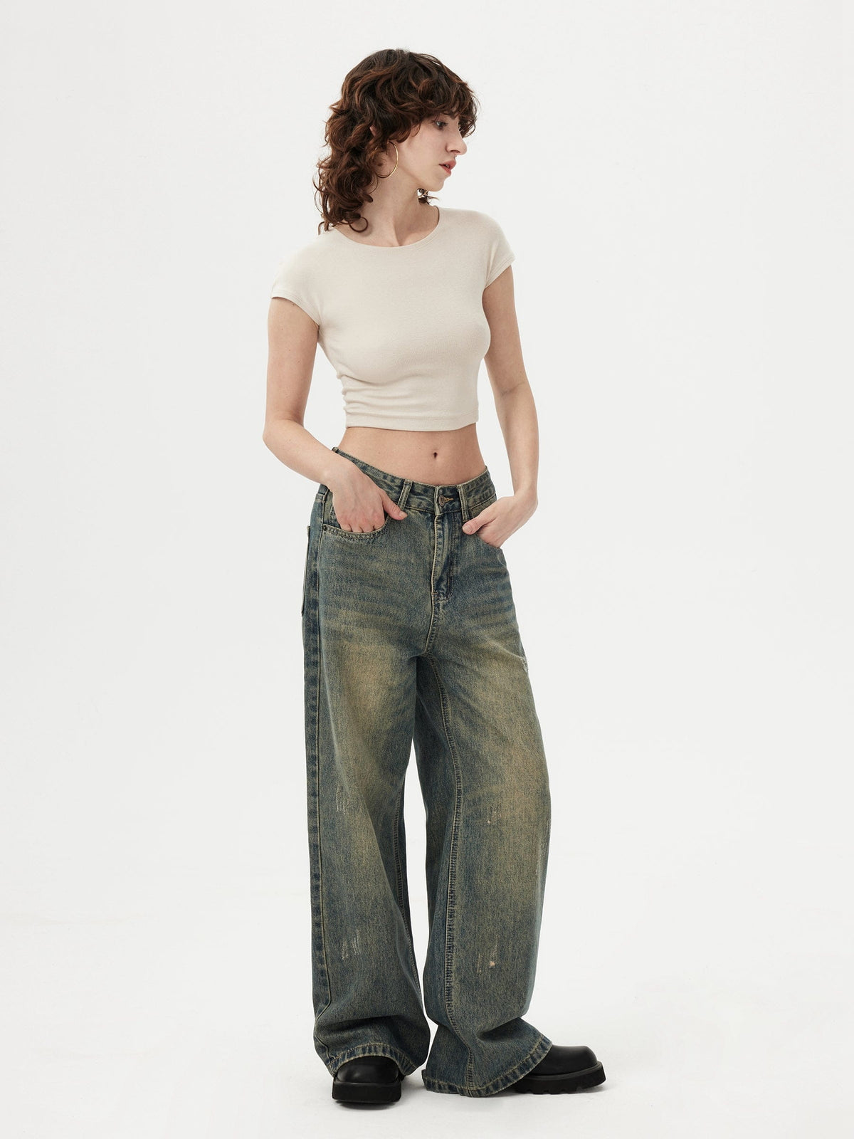Aelfric Eden Solid Vintage Loose Jeans