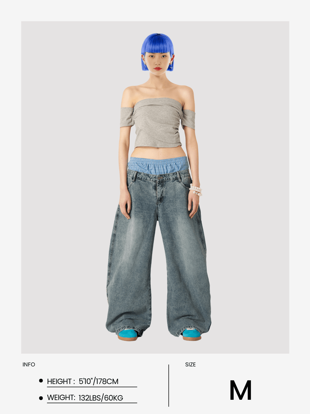 Aelfric Eden Plaid Patchwork Loose Jeans – Aelfric eden