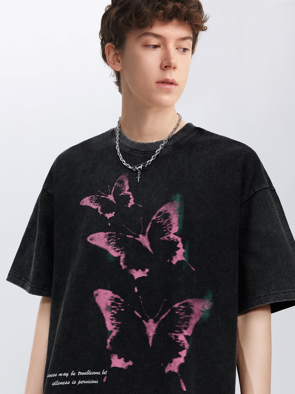Aelfric Eden Washed Butterfly Graphic Tee