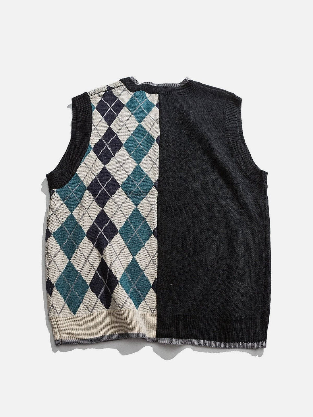 Aelfric Eden Vintage Stitching Diamond Pattern Sweater Vest – Aelfric eden