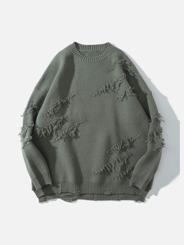 Aelfric Eden "Rwoiut" Fringed Design Sweater