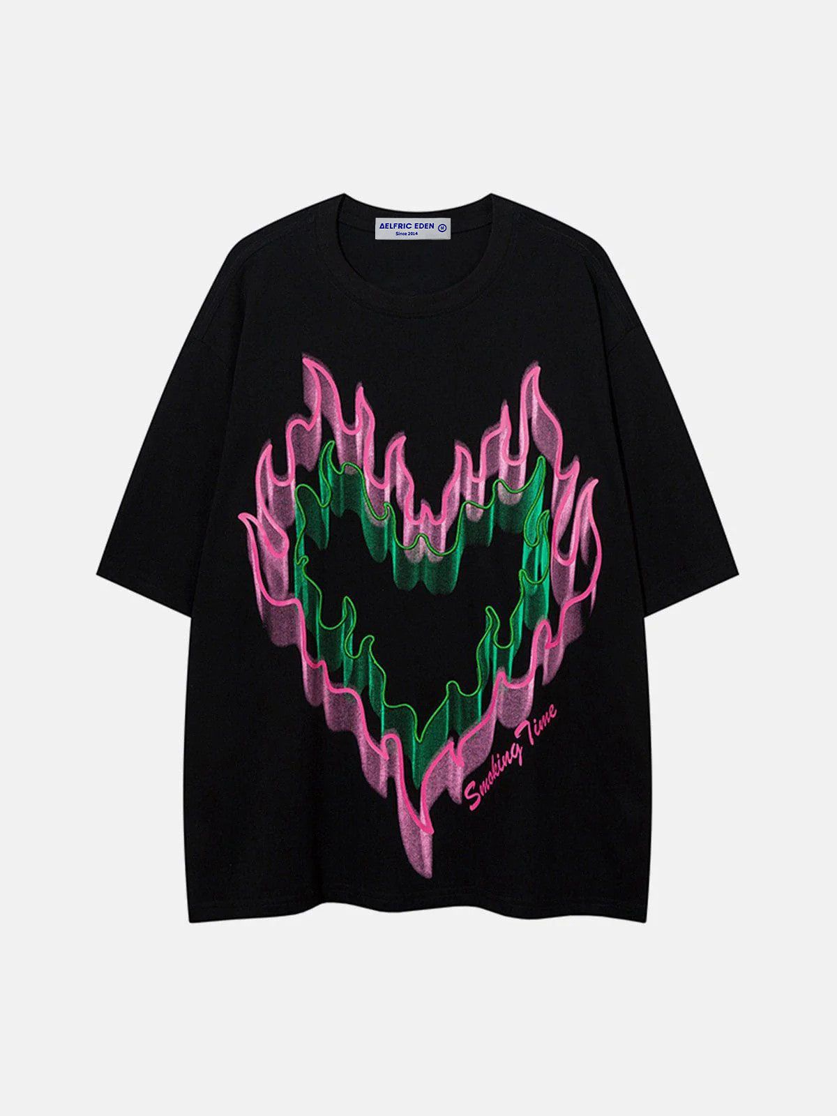 Aelfric Eden 3D Flame Graphic Tee