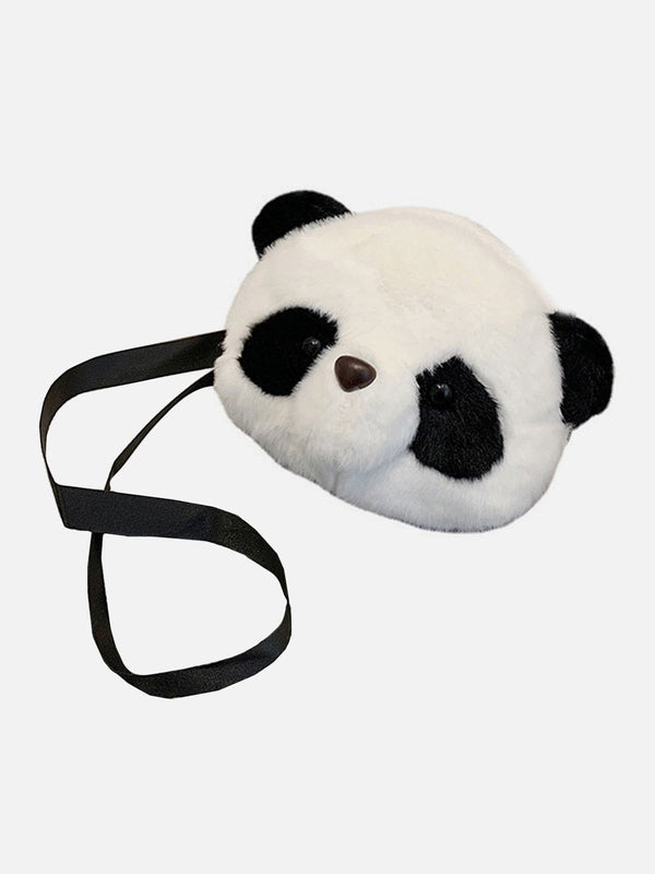 Cute Plush Panda Head Bag