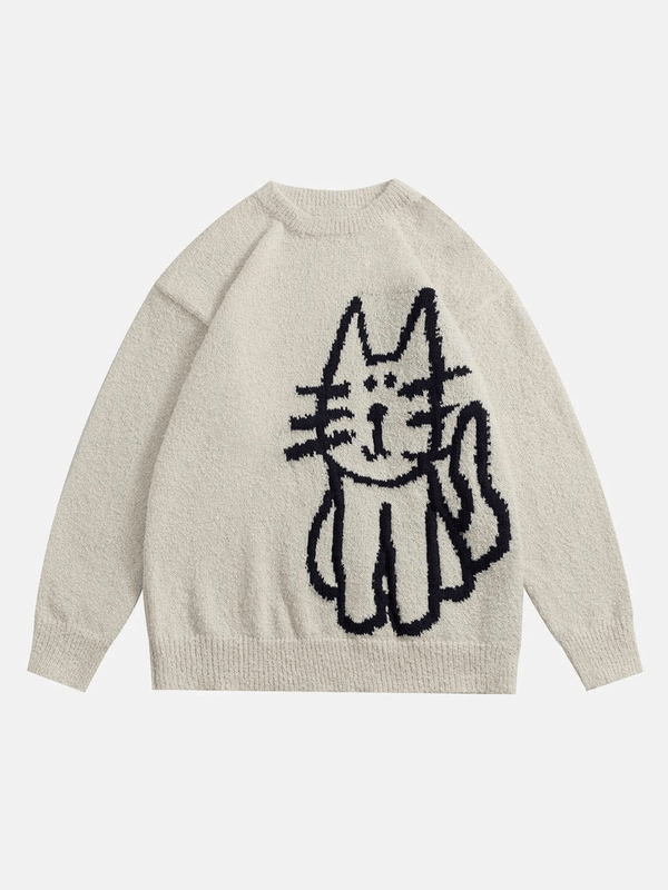 Aelfric Eden Hand Drawn Cat Sweater @cindydoinstuff