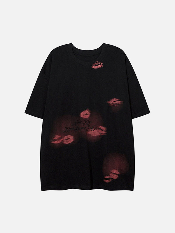 Aelfric Eden Blow Kisses Print Embroidery Tee