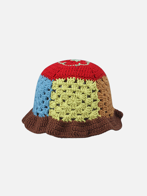 Handmade Crochet Open Knit Bucket Hat