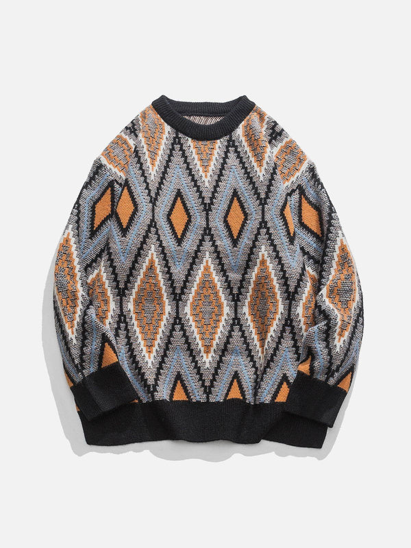 Aelfric Eden Ethnic Style Rhombus Sweater