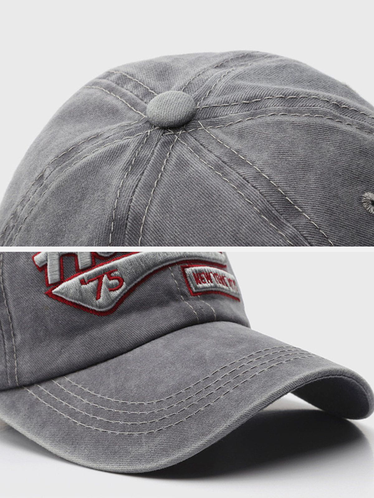 Washed Embroidered Letter Baseball Cap – Aelfric eden