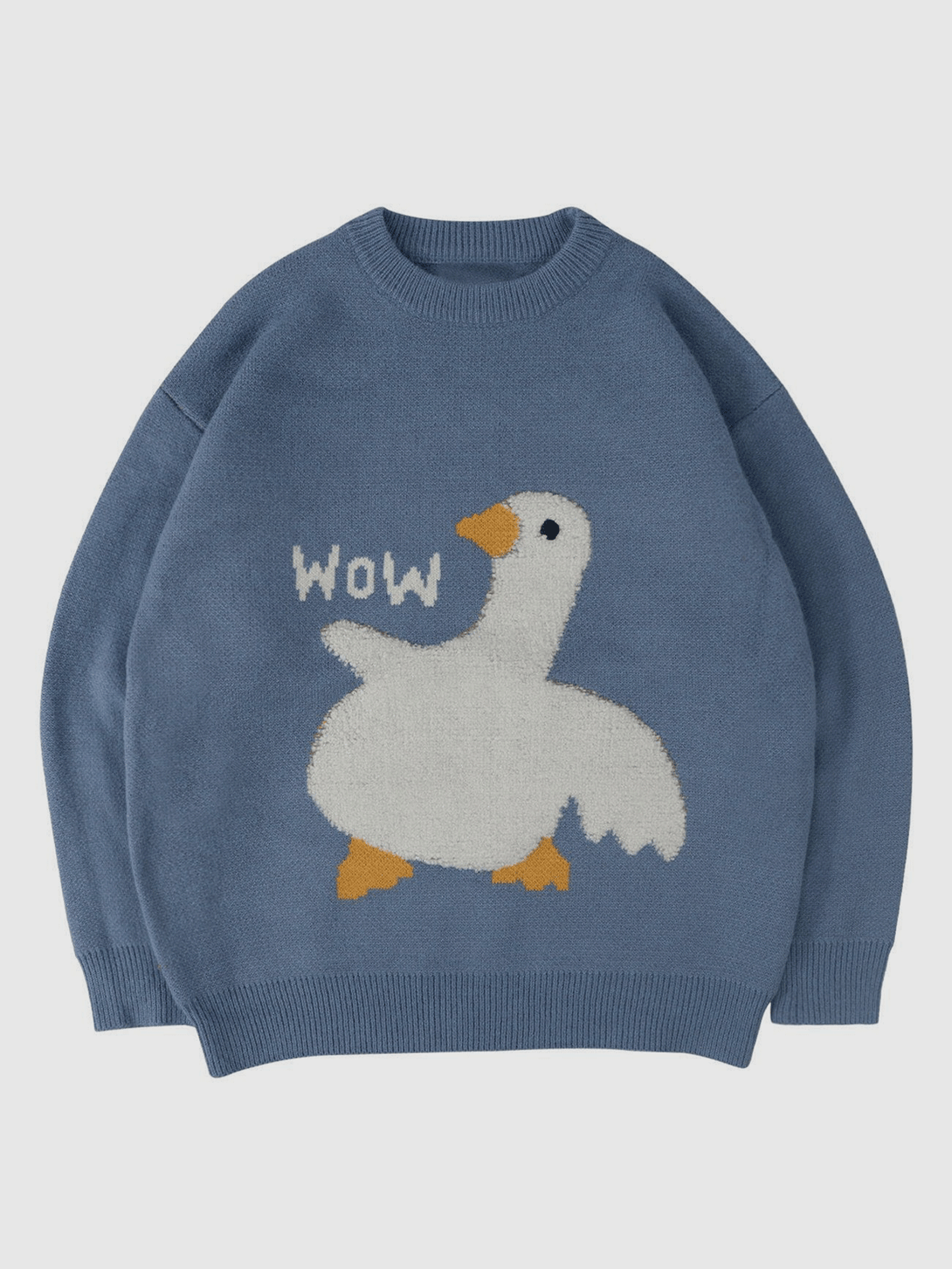 Aelfric EdenCartoon Goose Print Knitted Sweater Aelfric eden